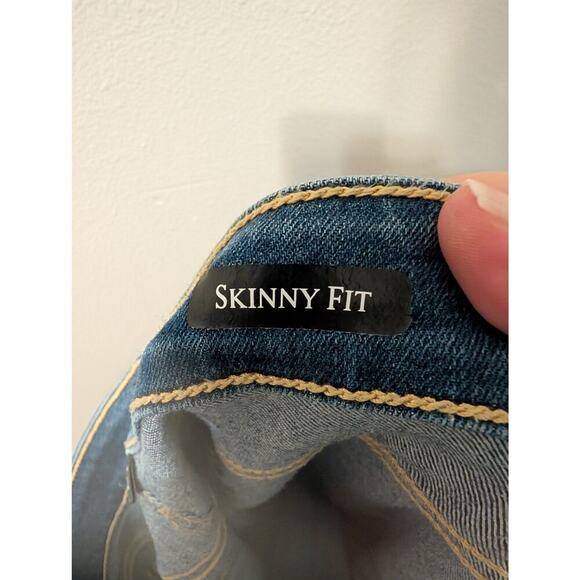 Judy Blue Womens Light‎ Wash Distressed Skinny Jeans Size 32 Blue Grunge Rocker - Picture 6 of 11